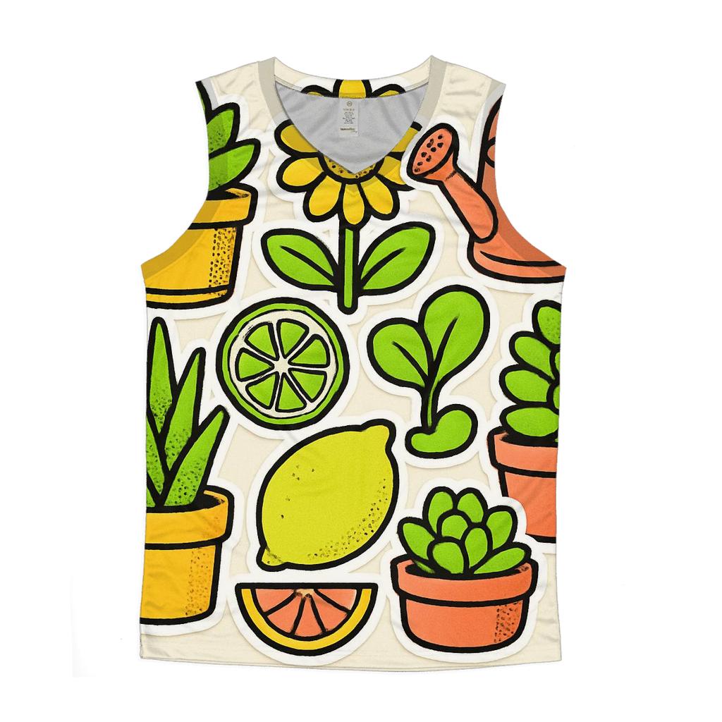 Pop Botanical Sticker Sheet personalized athletic tanks