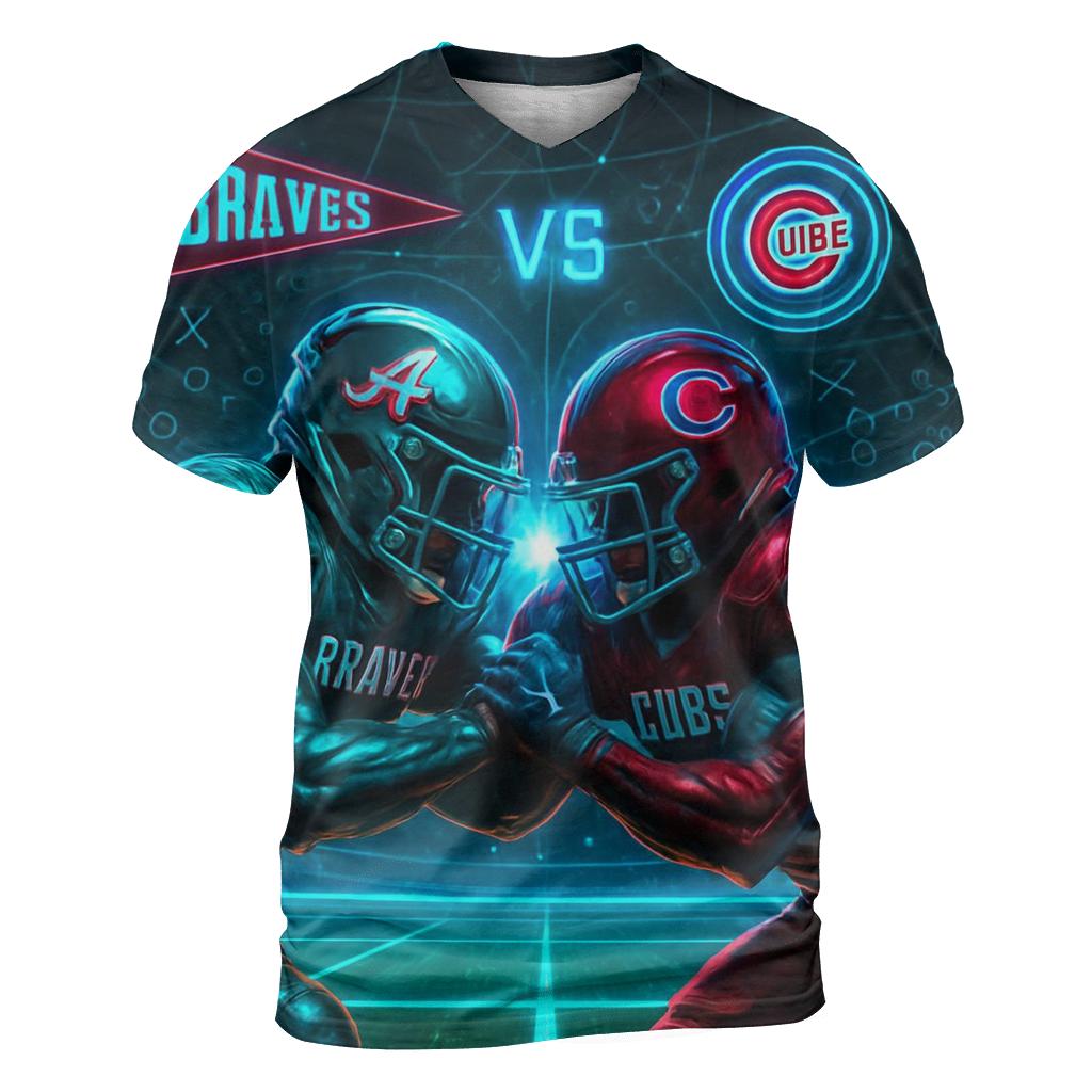 Futuristic Dome Clash statement graphic shirts