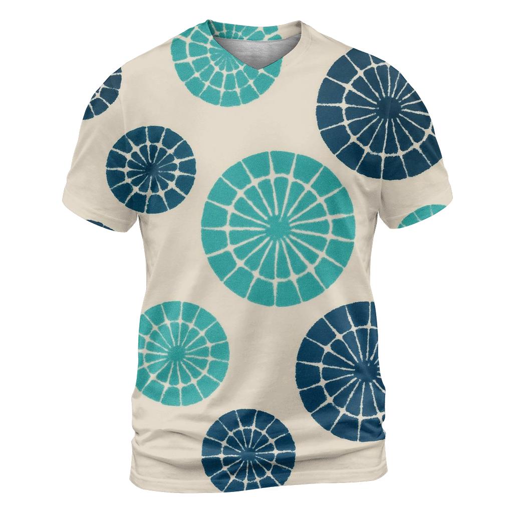 Kumo Spider Cluster vibrant all-over design tees
