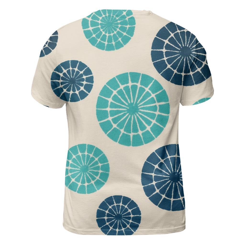 Kumo Spider Cluster vibrant all-over design tees