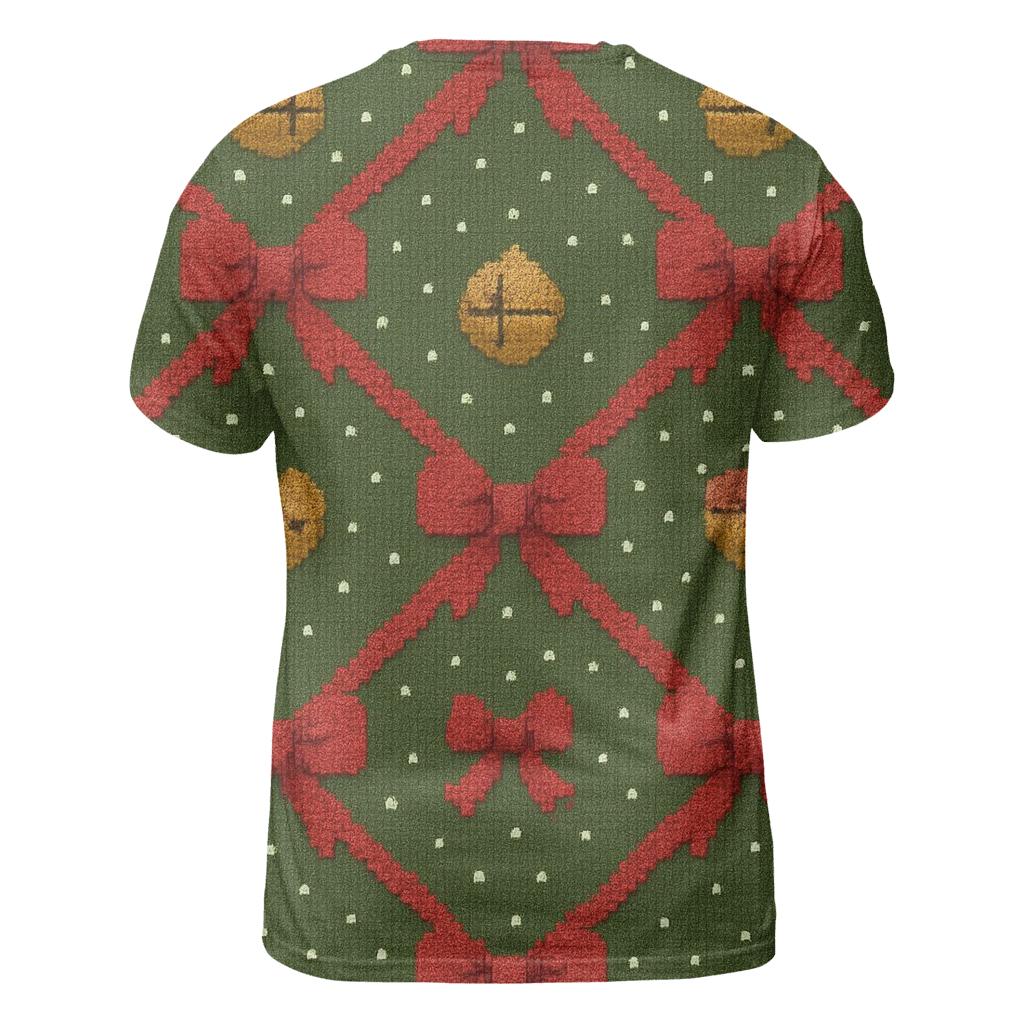 Sleigh Bell Crisscross Design designer pattern shirts