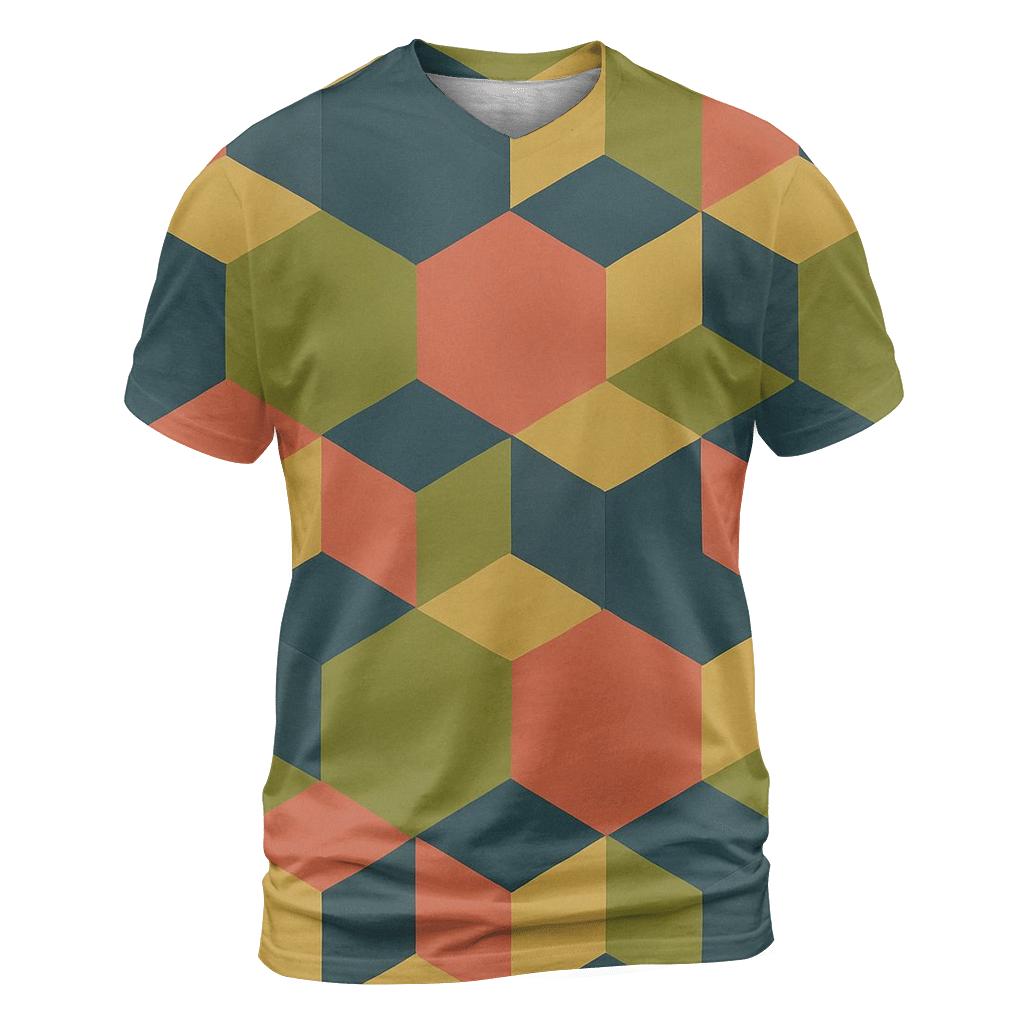 Mod Kaleidoscope Tiles unique graphic print tees