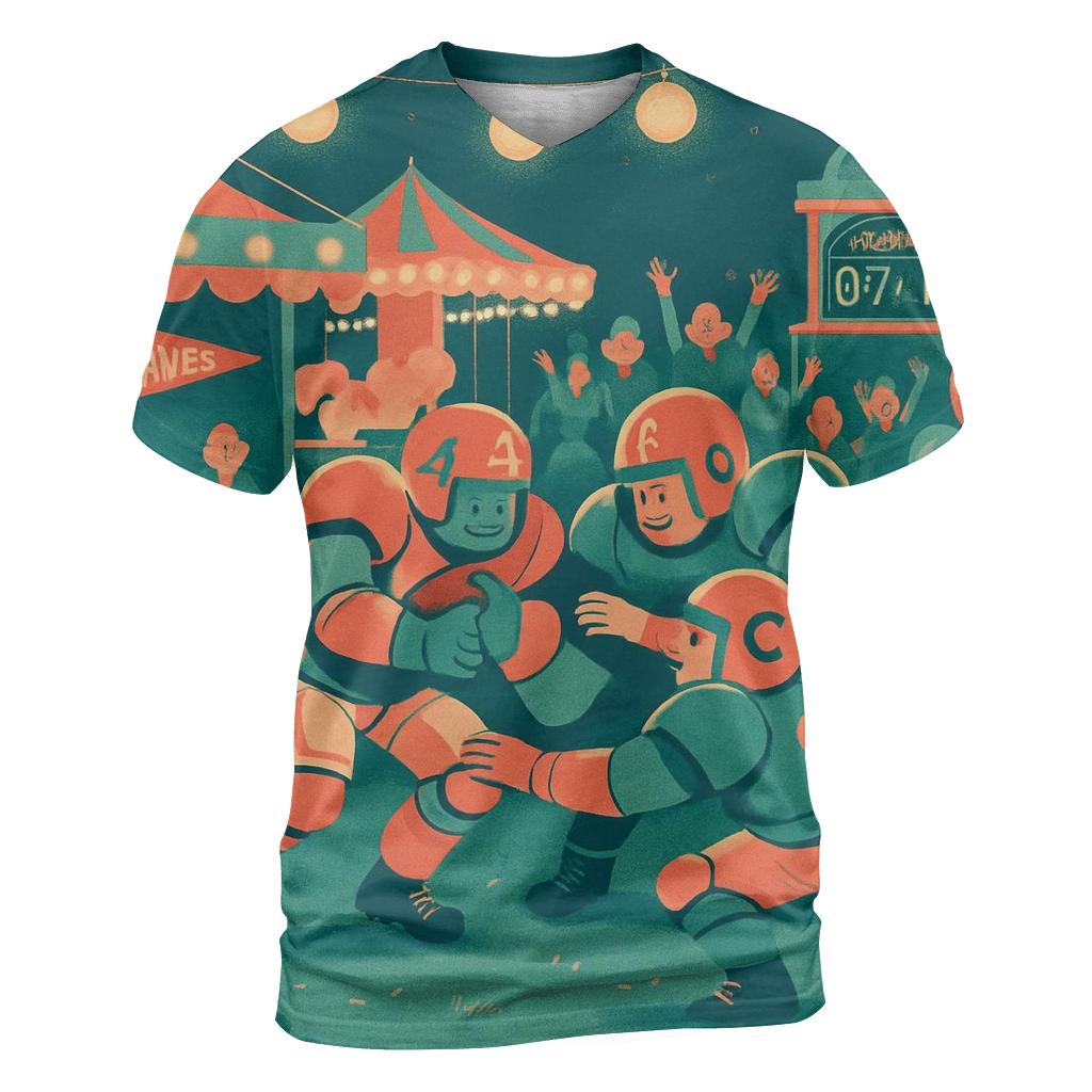 Carnival Clash Under Paper Lanterns trendy printed shirt styles