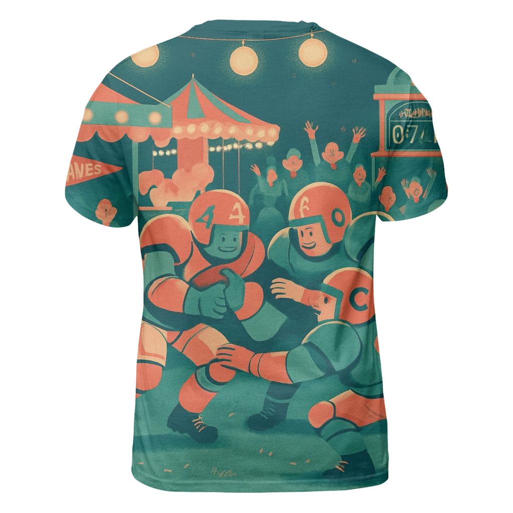 Carnival Clash Under Paper Lanterns trendy printed shirt styles