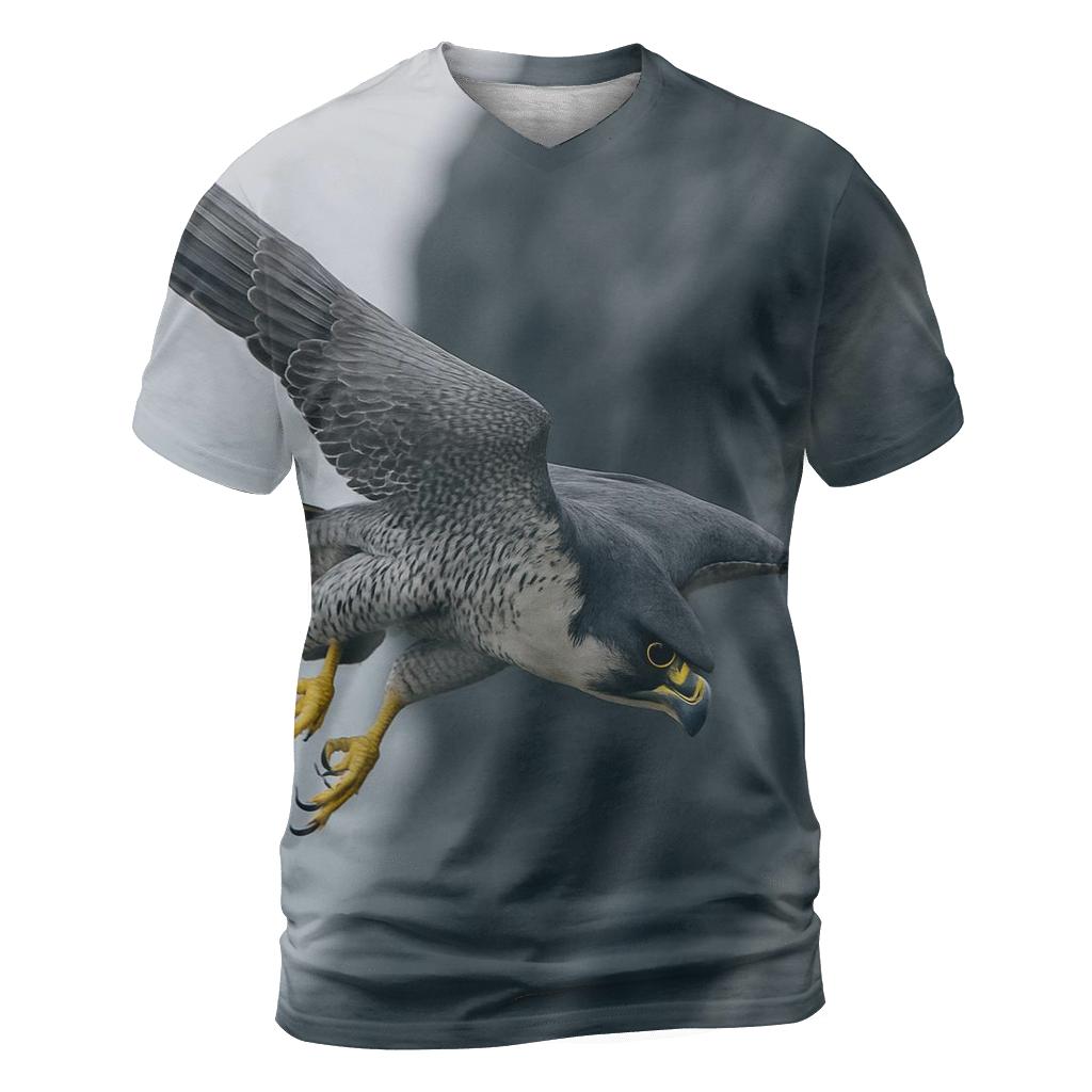 Rockface Raker Peregrine Stooping creative print fashion shirts