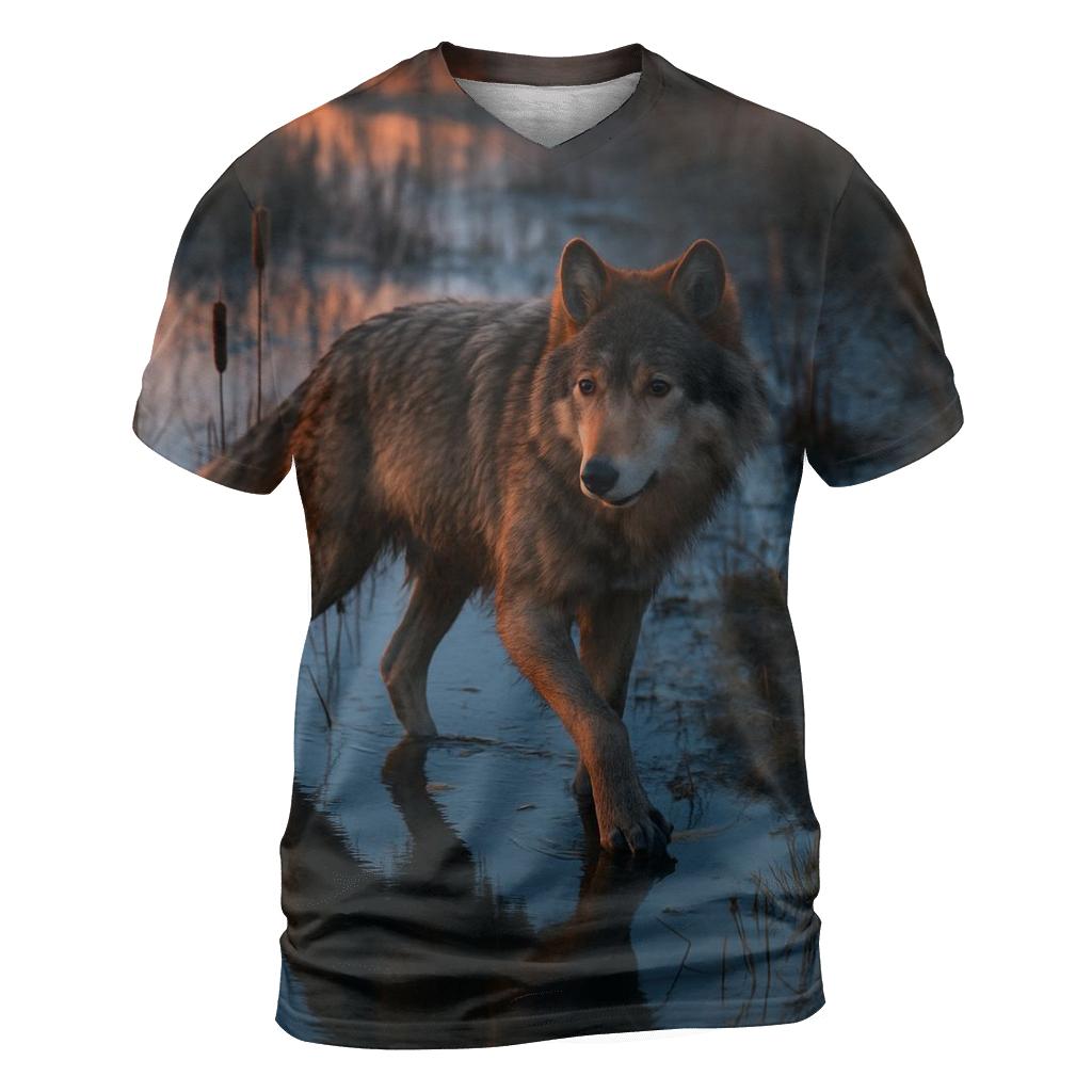 Wetland Tracking Study trendy printed shirt styles