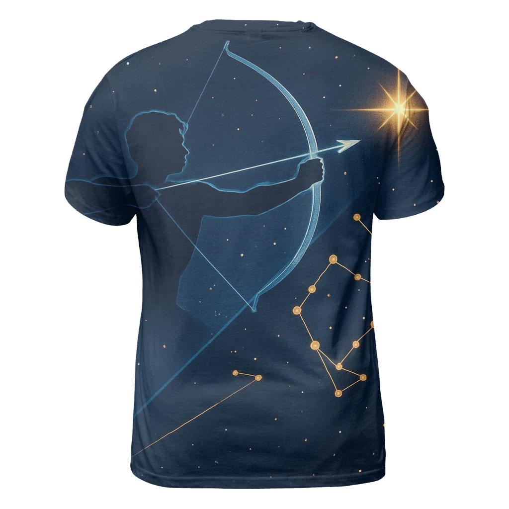 Sagittarius Archer Starfield Diagram creative print fashion shirts