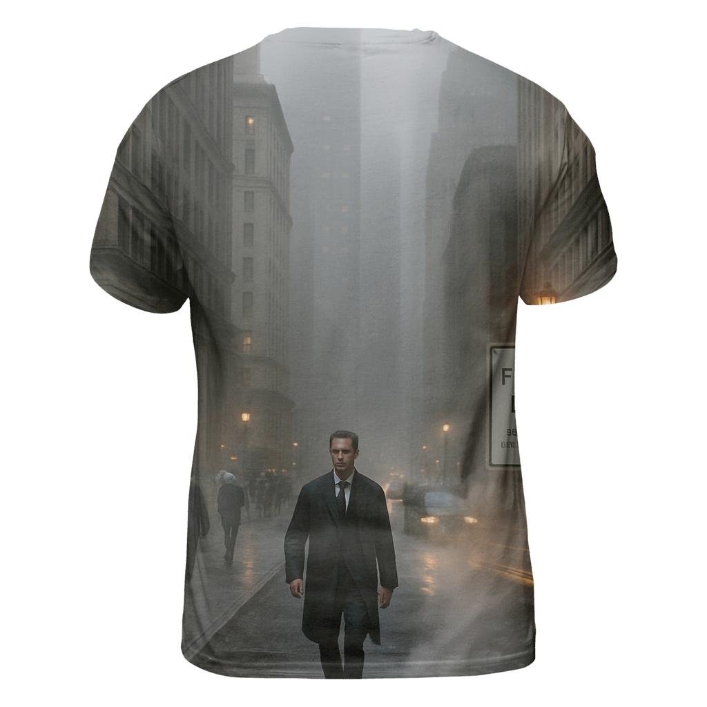 Fogbound Morning Above Financial District statement graphic shirts