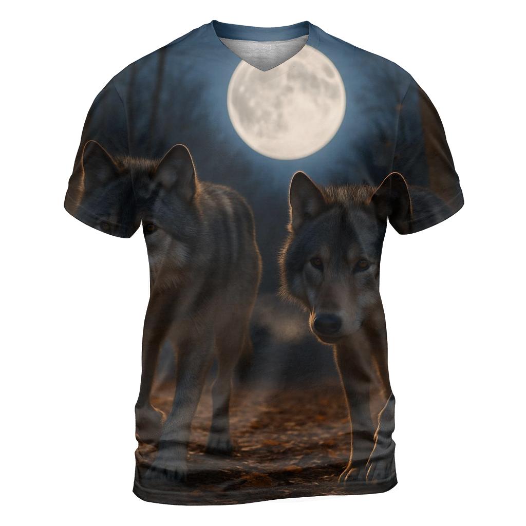 Autumn Moon Patrol statement graphic shirts