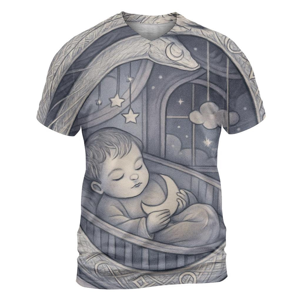 Lunar Ouroboros Dreamweaver statement graphic shirts