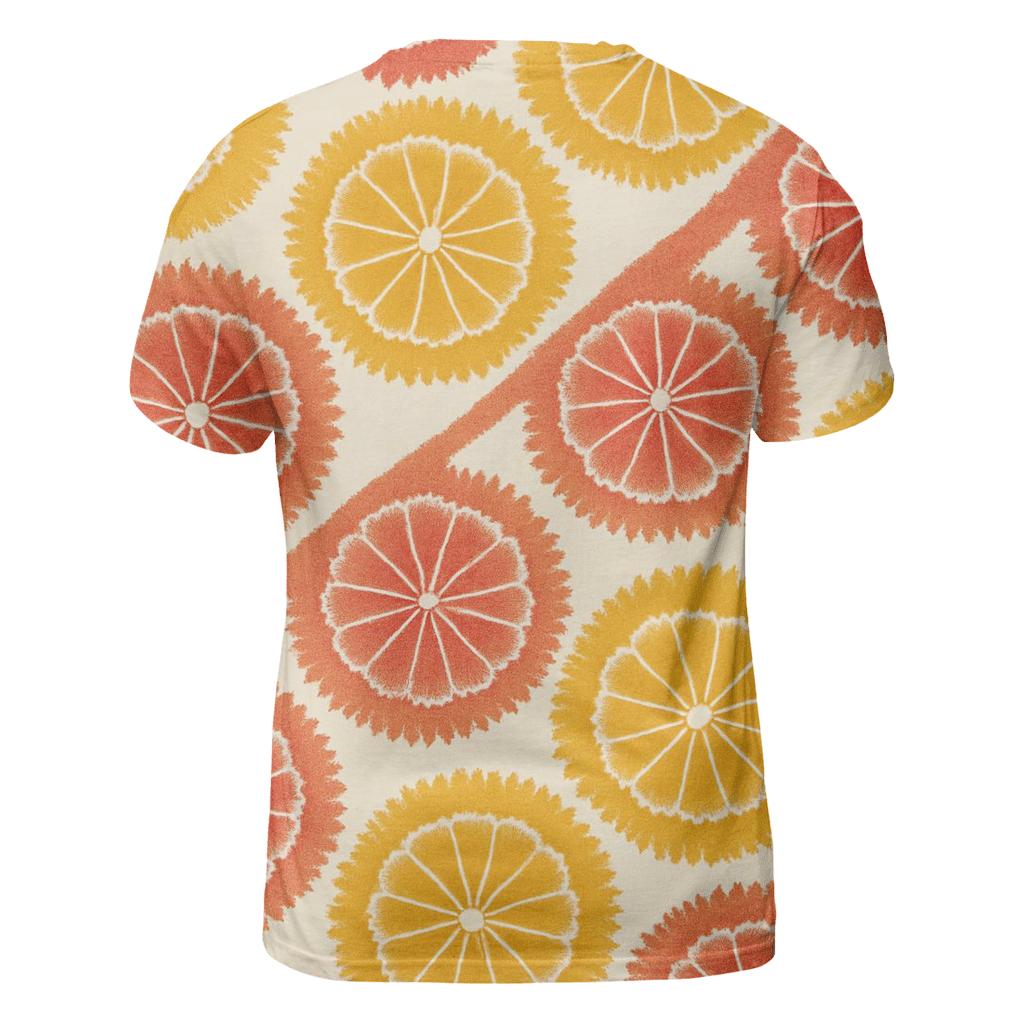 Diagonal Sunrise Kumo creative print fashion shirts