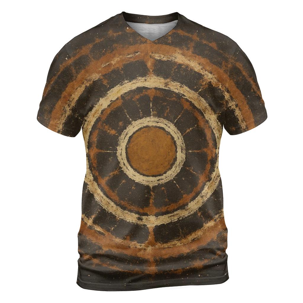 Ejecta Halo Ringlets vibrant all-over design tees