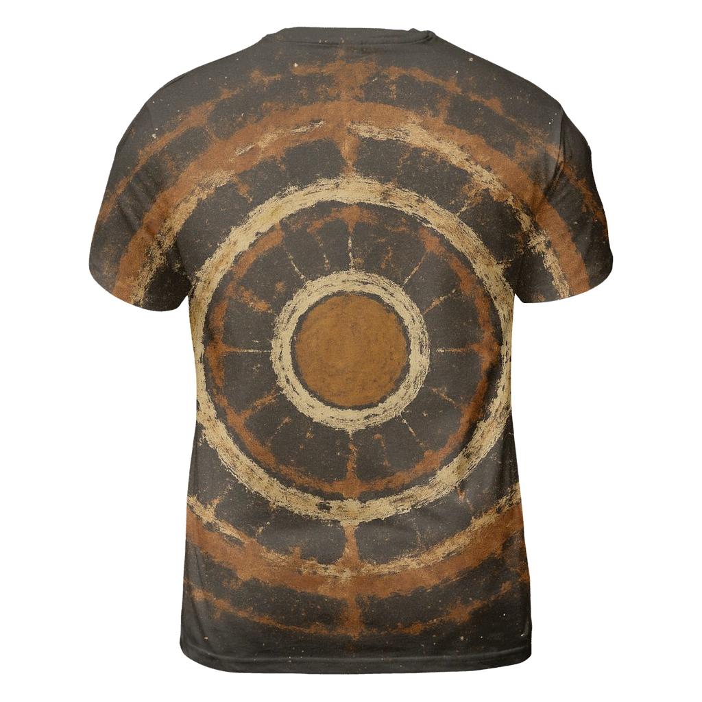 Ejecta Halo Ringlets vibrant all-over design tees