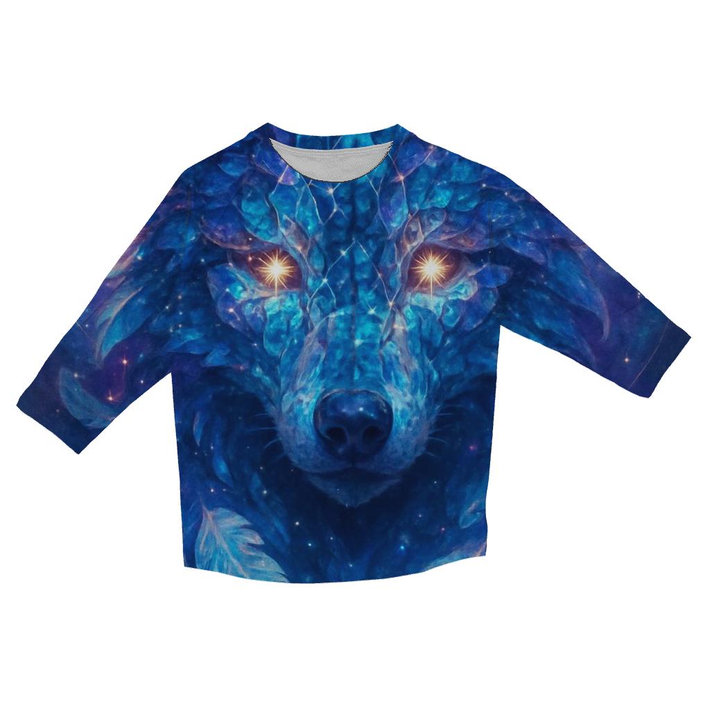 Nebula Sentinel printed three quarter sleeve shirts