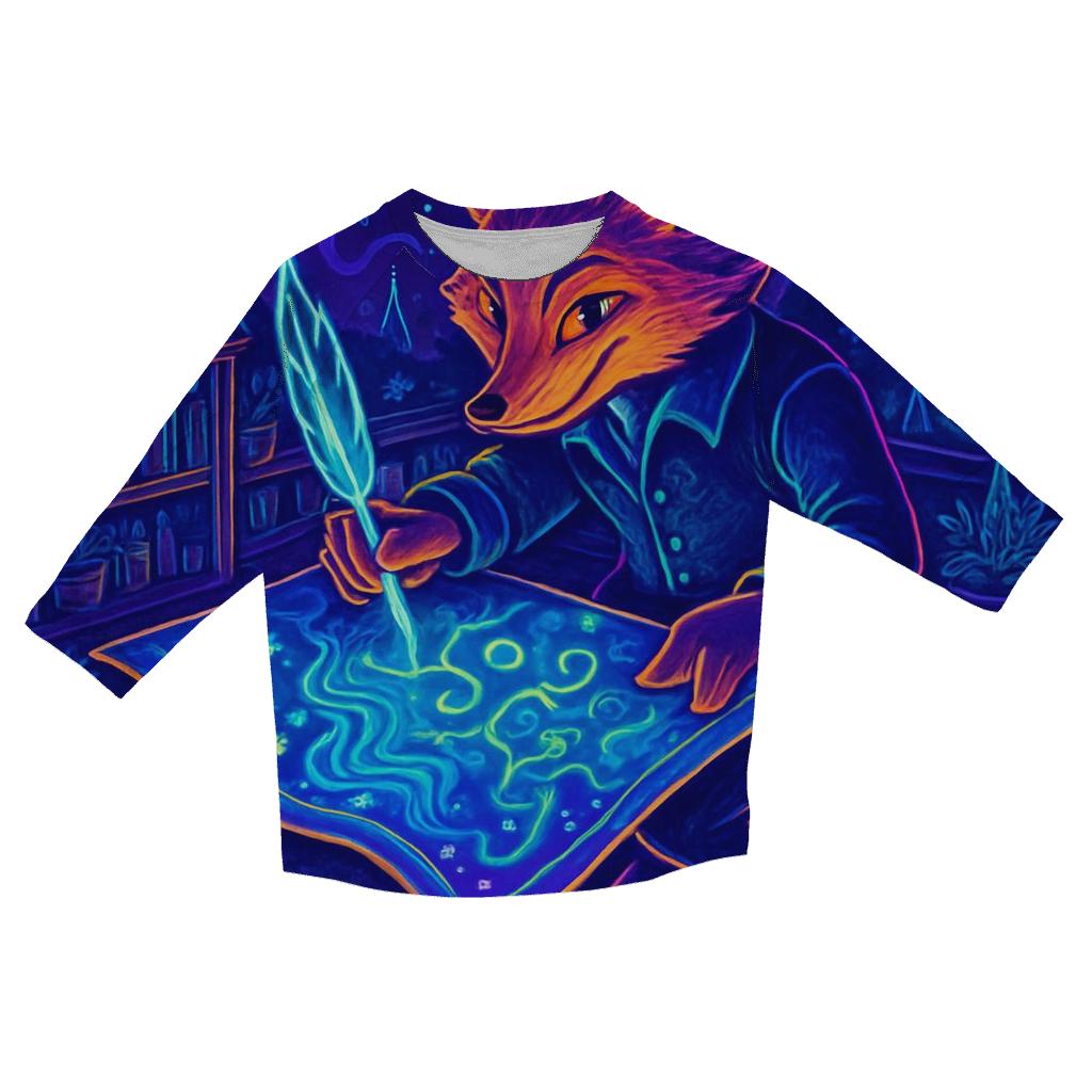 Neon Fox Cartographer trendy 3/4 sleeve tops