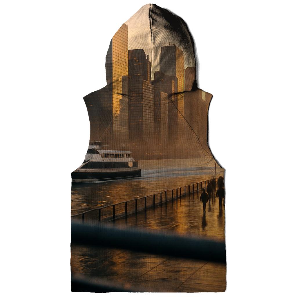 Sunrise Reflections Over Lower Manhattan heavyweight hoodies