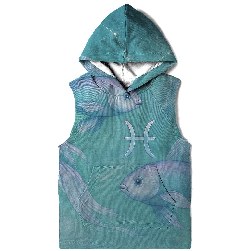 Ethereal Pisces Dual Dream Scene graphic hoodies