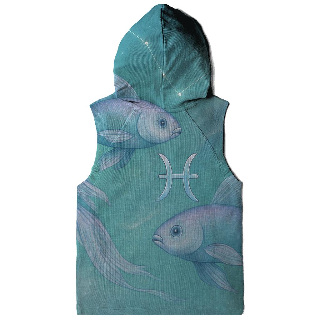 Ethereal Pisces Dual Dream Scene graphic hoodies