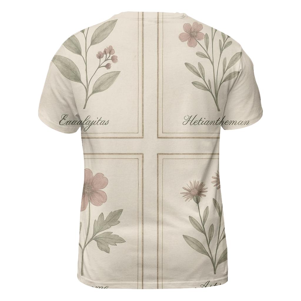 Faded Botanical Print Set designer pattern shirts
