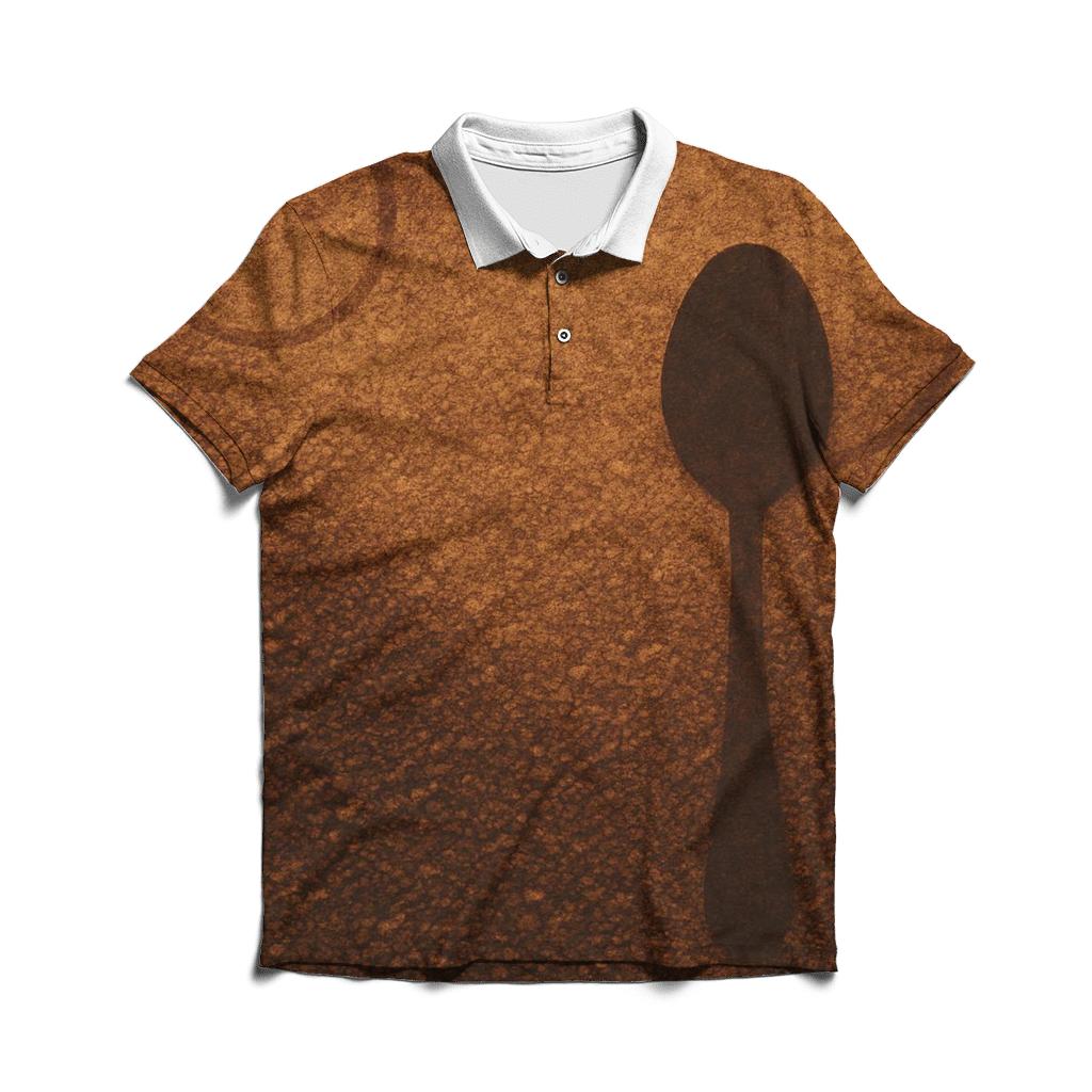 Grind Texture Mosaic stylish collar polo tees