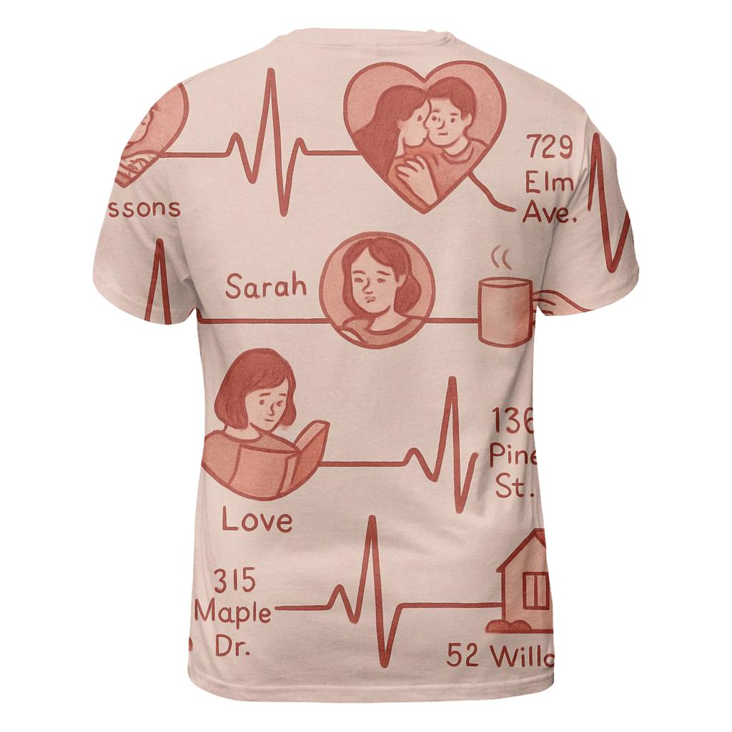 The Heartbeat Atlas designer pattern shirts