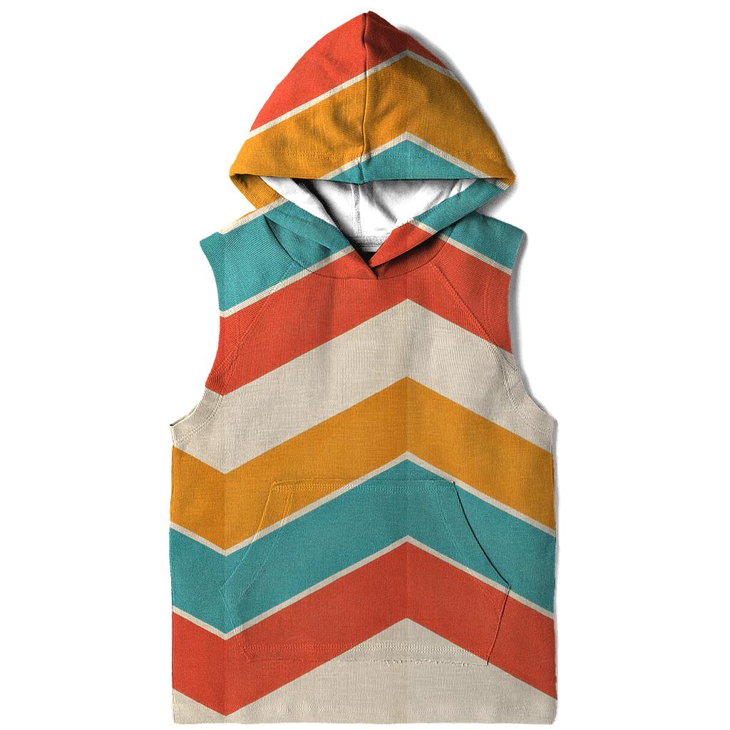 Chevron Accordion Fold pullover hoodies