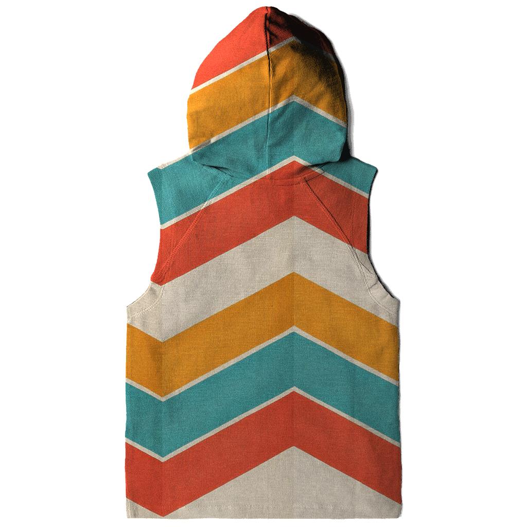 Chevron Accordion Fold pullover hoodies