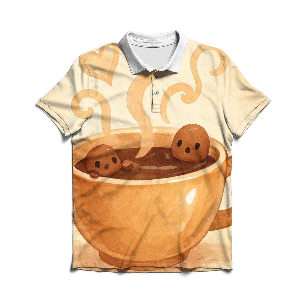 Aroma Wisp Playful embroidered polo tops