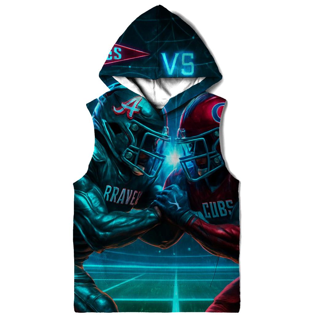 Futuristic Dome Clash pullover hoodies