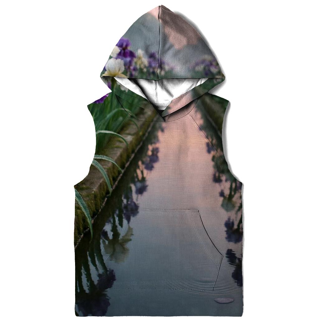 Iris Reflection Canal Garden premium hoodies