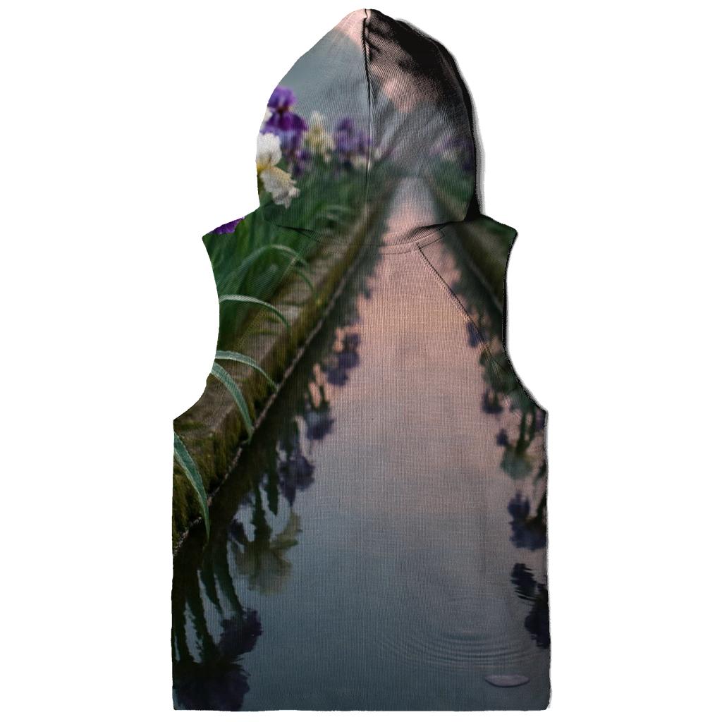 Iris Reflection Canal Garden premium hoodies