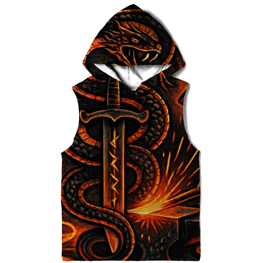 Volcanic Ouroboros Forgeborn hoodies fashion