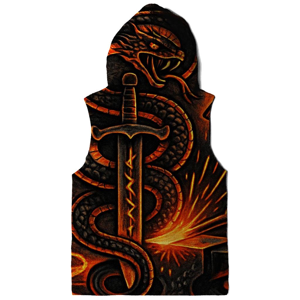 Volcanic Ouroboros Forgeborn hoodies fashion