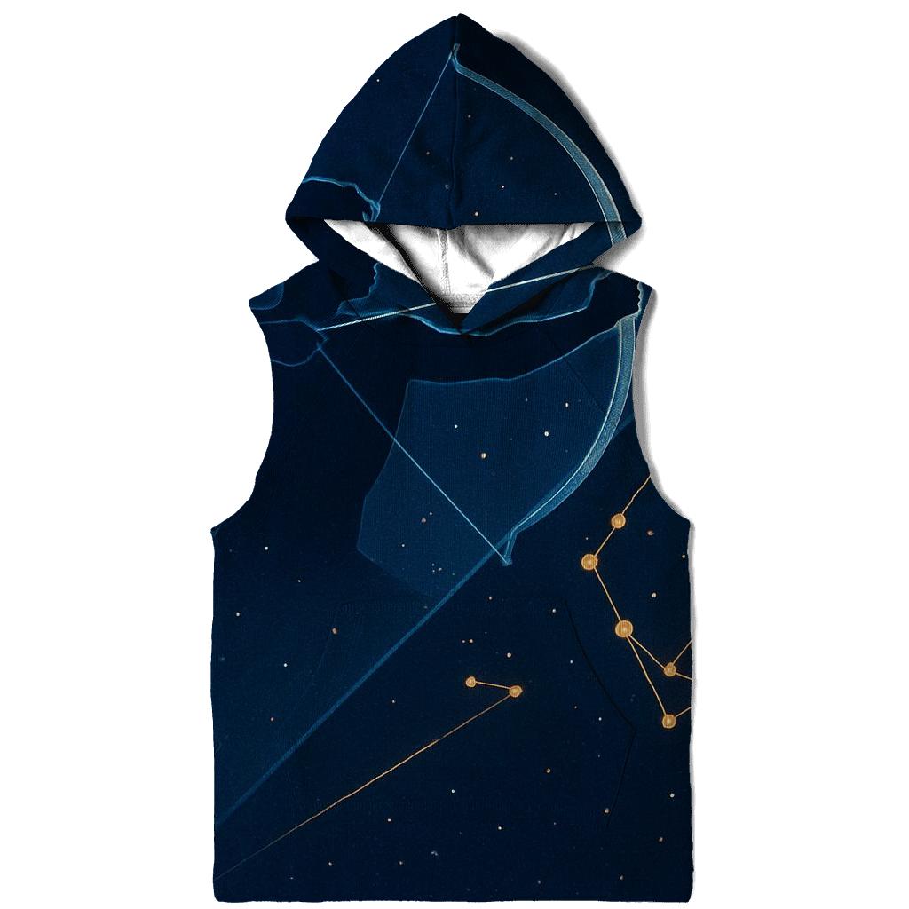 Sagittarius Archer Starfield Diagram graphic hoodies