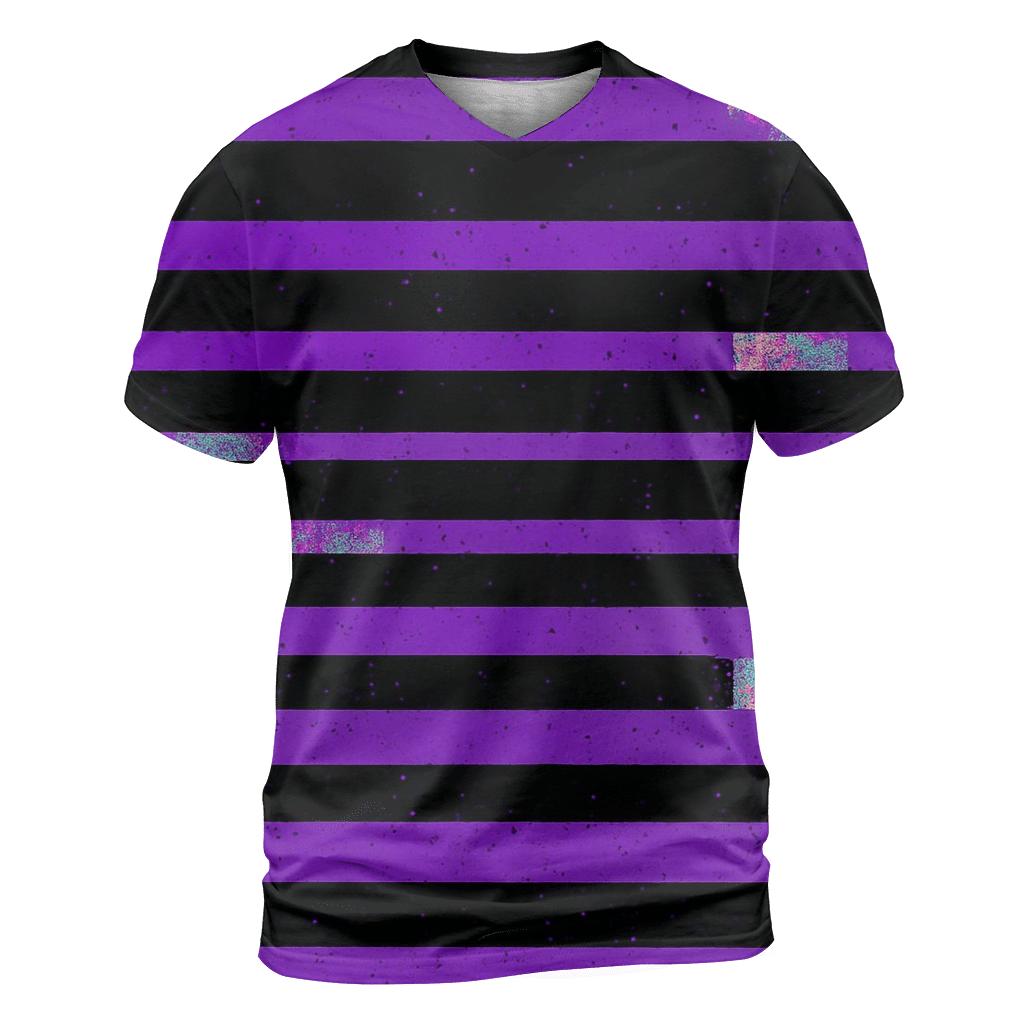 VHS Static Stripes creative print fashion shirts