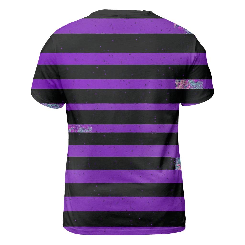 VHS Static Stripes creative print fashion shirts