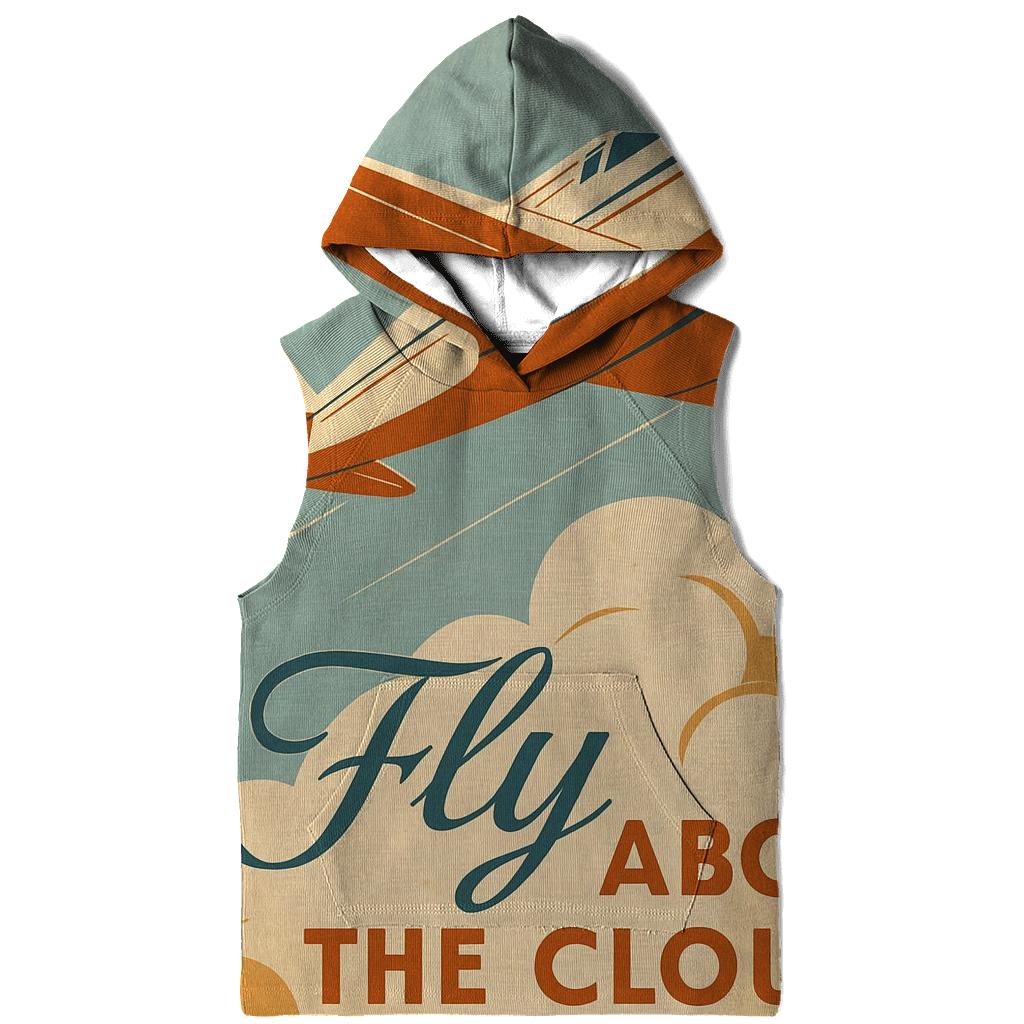 Antique Airline Travel Poster lightweight hoodies