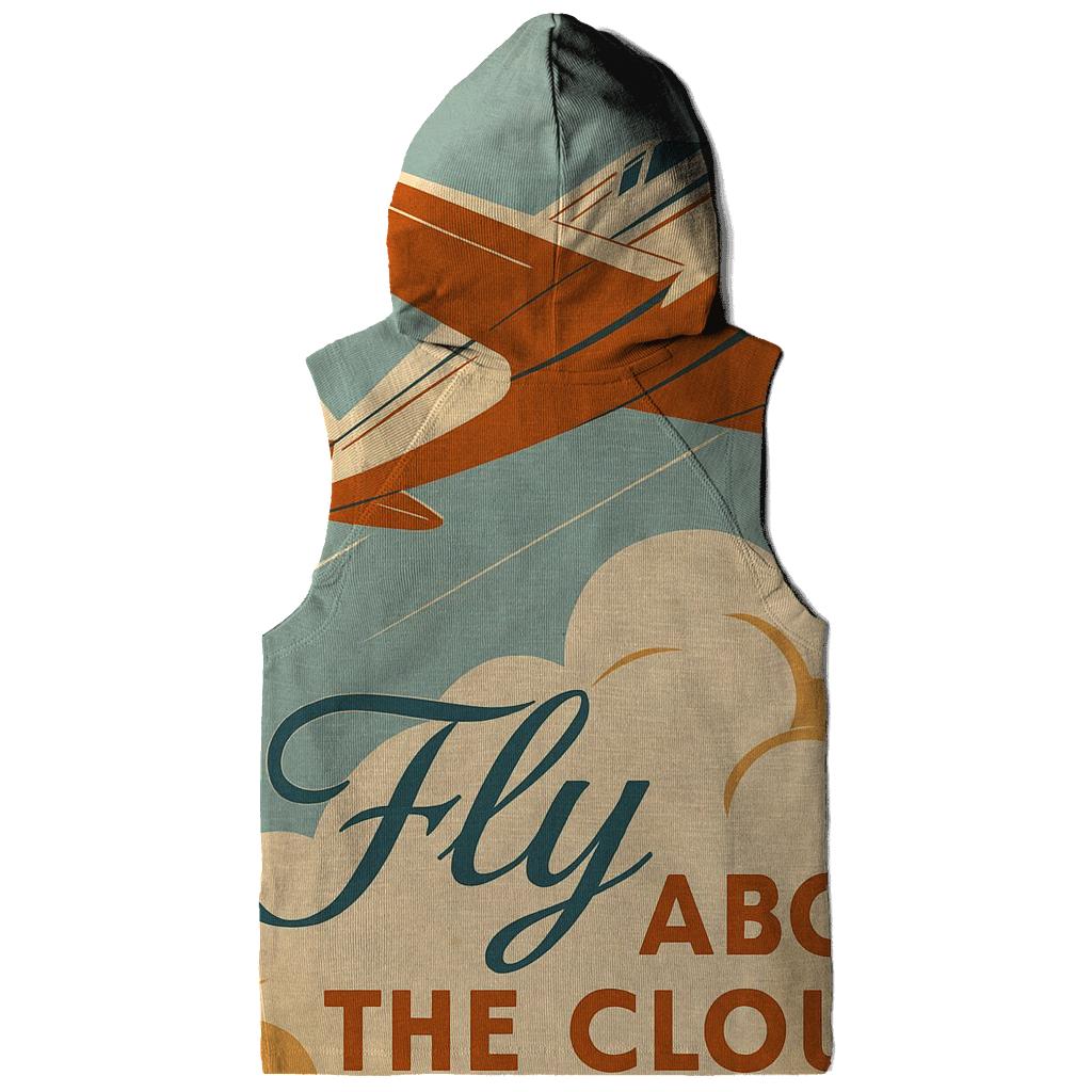 Antique Airline Travel Poster lightweight hoodies