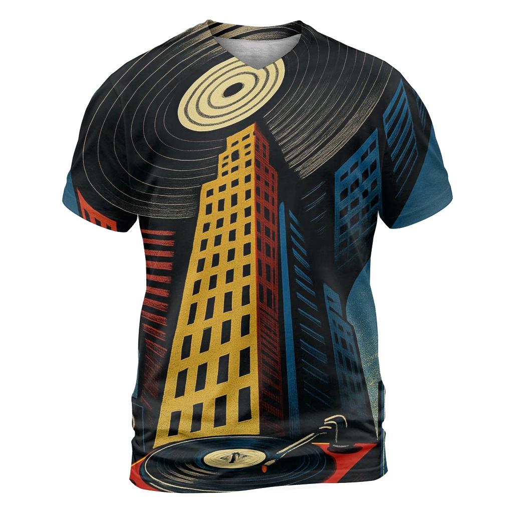 Vinyl Spiral City custom all-over print shirts
