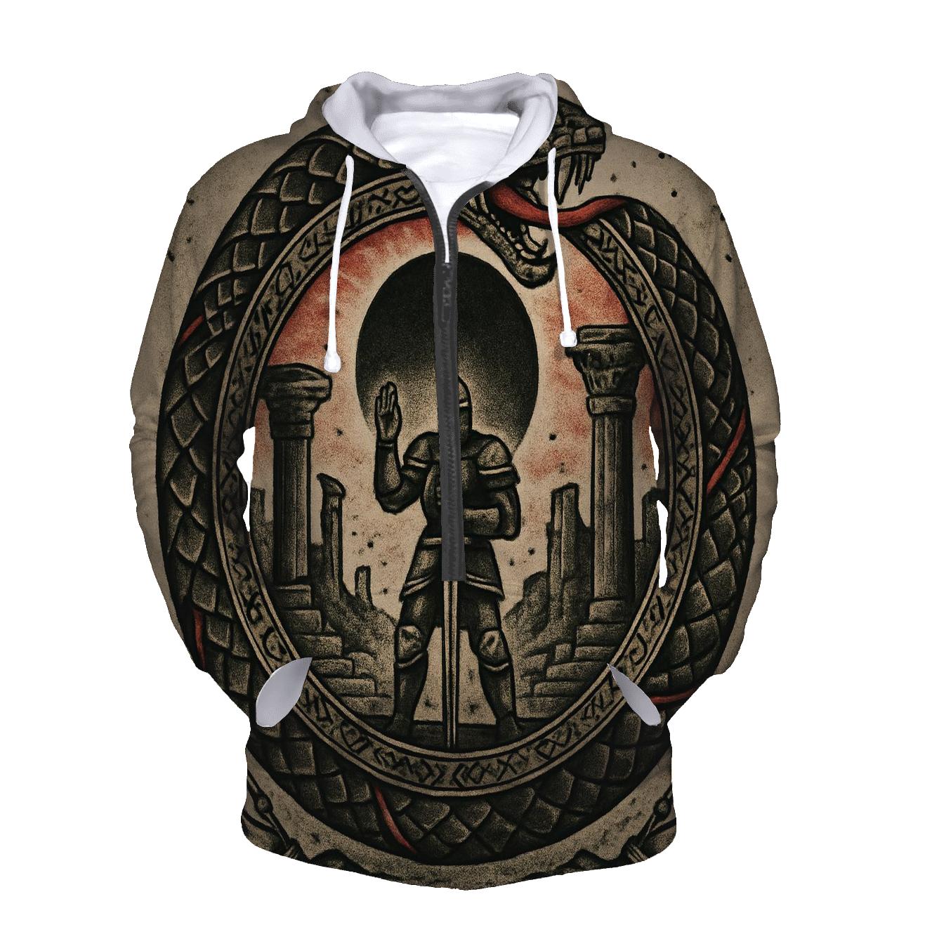 Eclipsing Ouroboros Sentinel designer hoodies