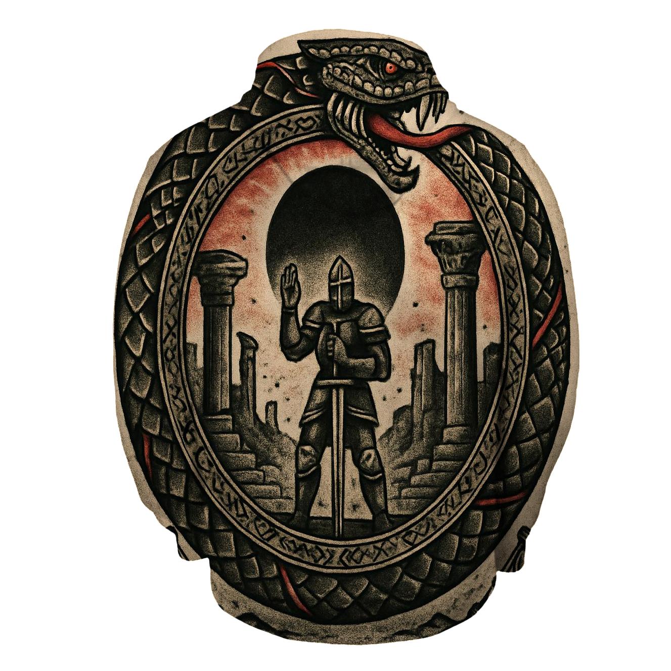 Eclipsing Ouroboros Sentinel designer hoodies