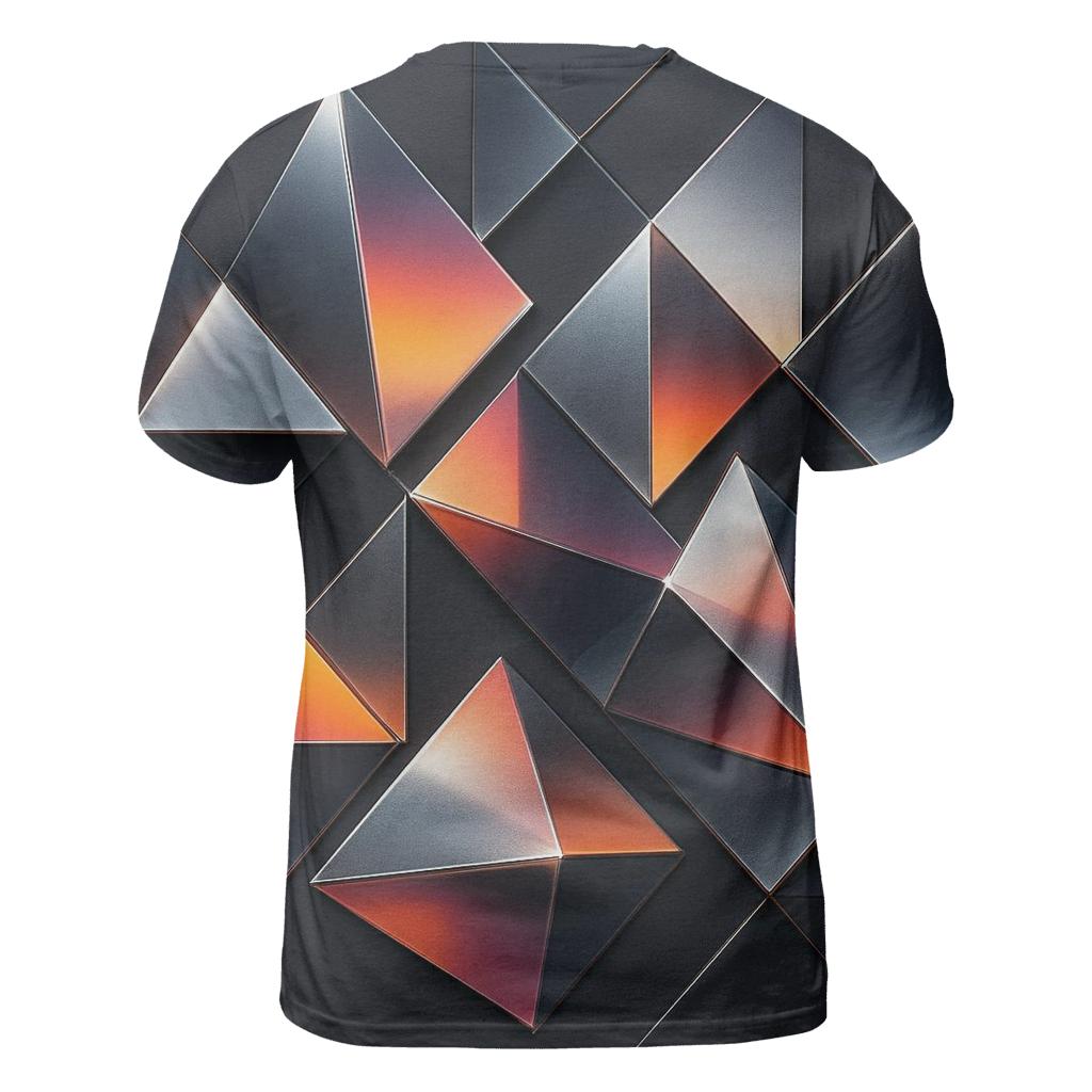 Chrome Mirage Triangles unique graphic print tees