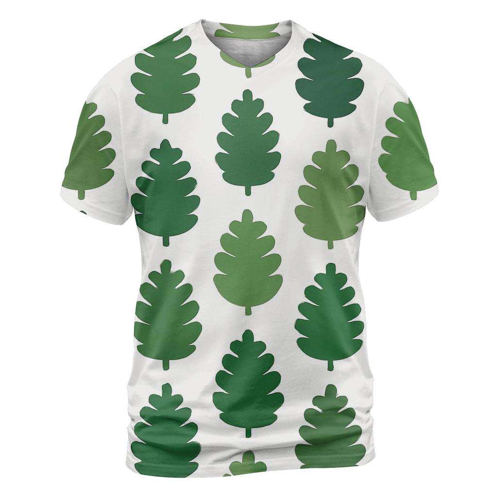 Cascade Of Green Pine Cones creative print fashion shirts