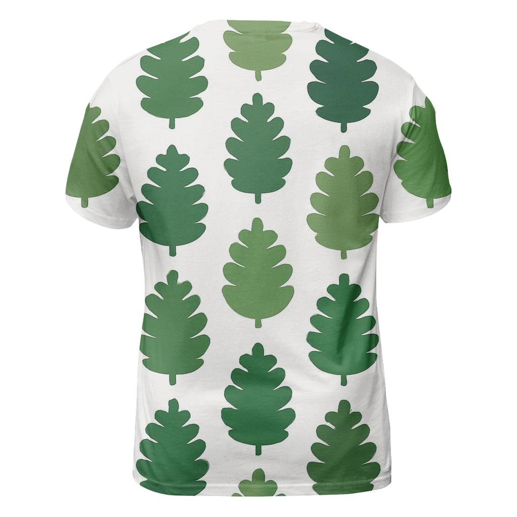 Cascade Of Green Pine Cones creative print fashion shirts