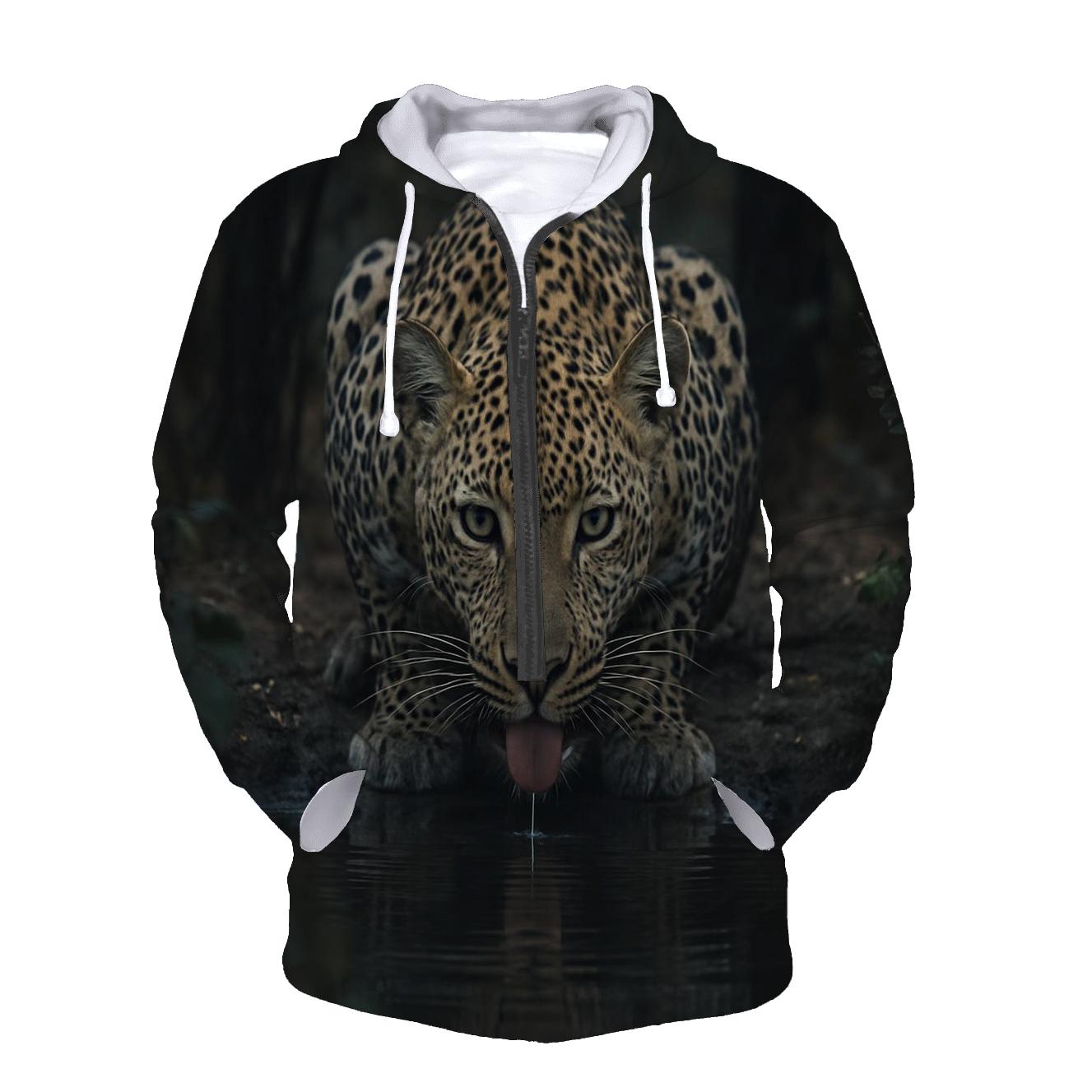 Shade-Pool Vigil African Leopard designer hoodies