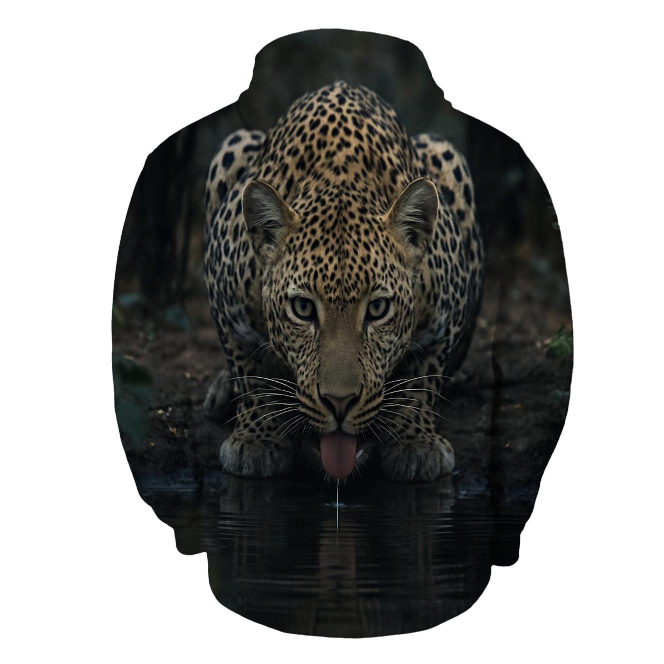 Shade-Pool Vigil African Leopard designer hoodies