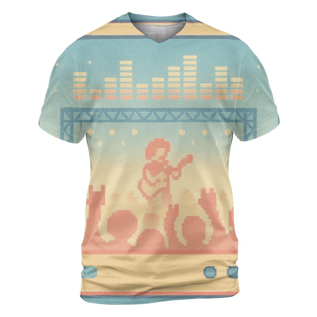 Pixel Concert Night statement graphic shirts