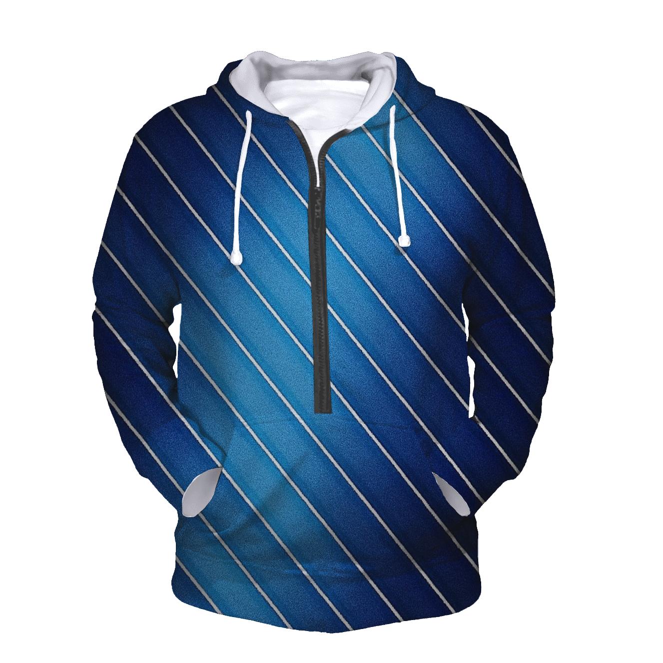 Indigo Arashi Diagonals hoodie trends
