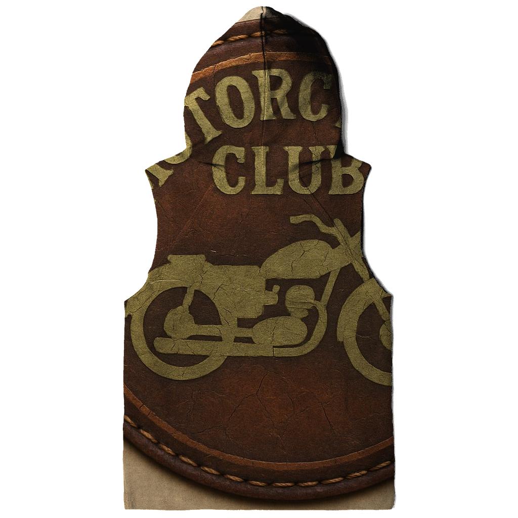 Rustic Motorcycle Club Badge printed hoodies