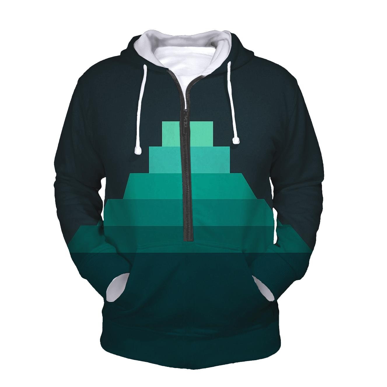 Chromatic Plateau embroidered hoodies